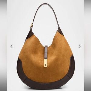 Polo ID Suede Large Shoulder Bag